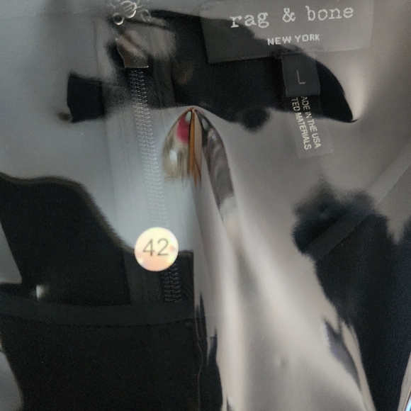 Rag & Bone Black Silky Sleeveless Blouse Side Cut Out Top Size Large - Picture 11 of 13